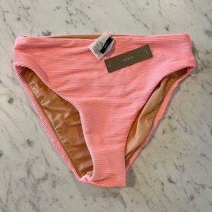 JCrew Ribbed High Waist Bikini Bottom, size Small